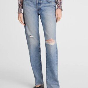 NWT Madewell Dean Easy Straight Jean